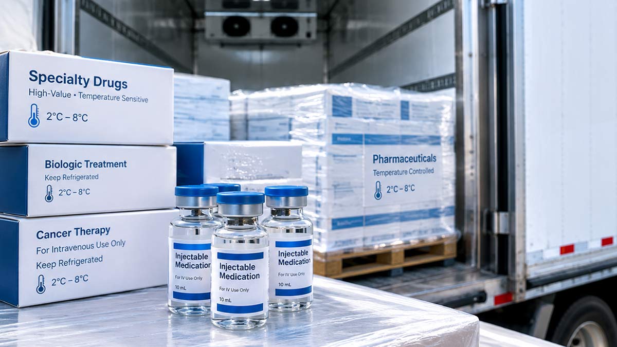 High value freight for temperature controlled delivery