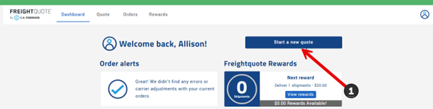 How to book a truckload shipment | Step 1: Login