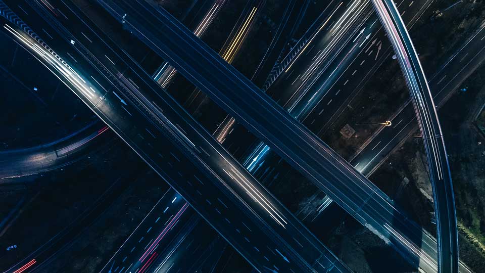 Abstract image representing freight visibility in a single logistics platform